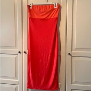 Strapless bodycon dress